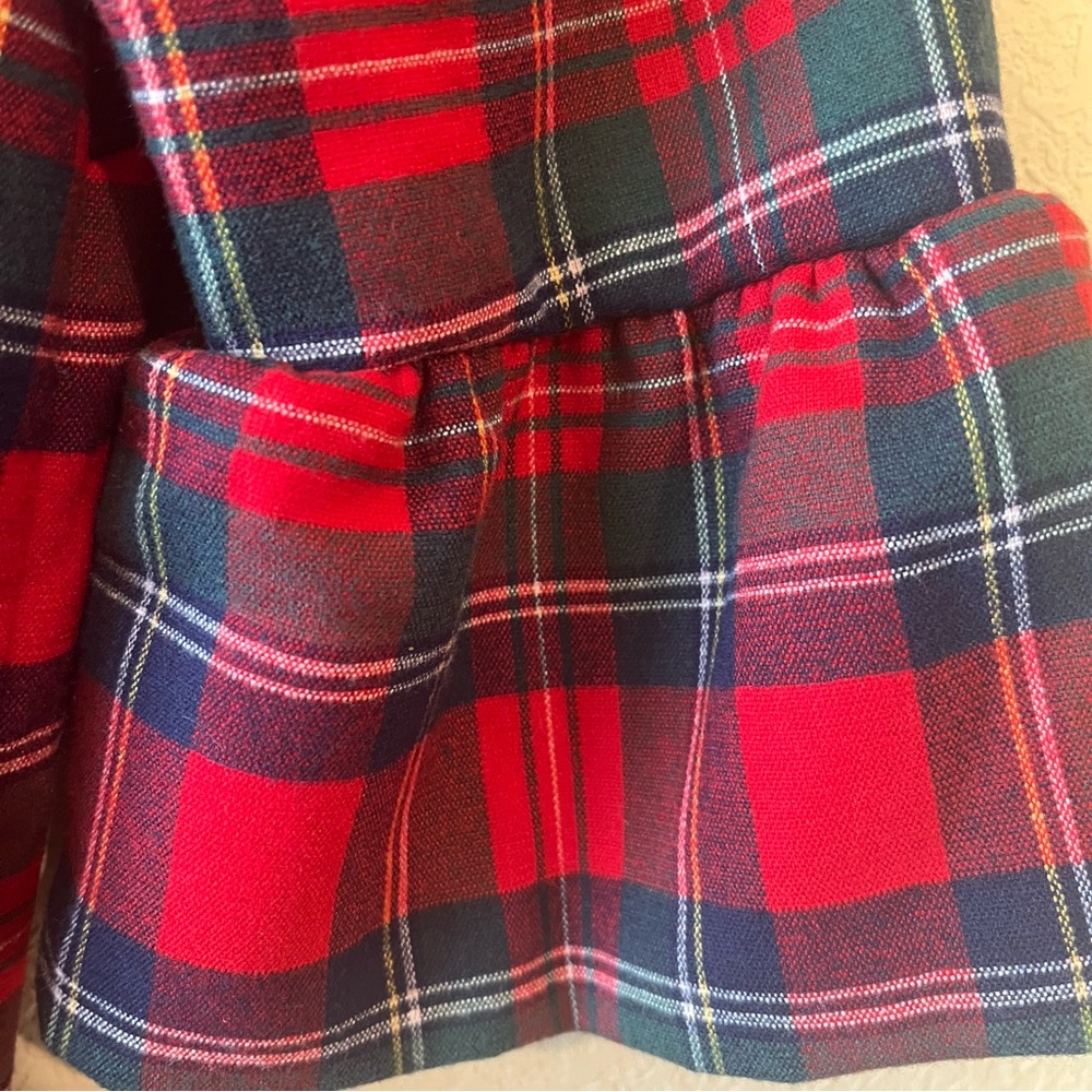Vineyard Vines Merry Plaid Tartan Greenwich Flutter Sleeve Midi Dress SZ 0 - Picture 6 of 7